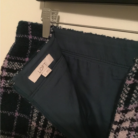 LOFT plaid mini skirt size 6 - Picture 2 of 2